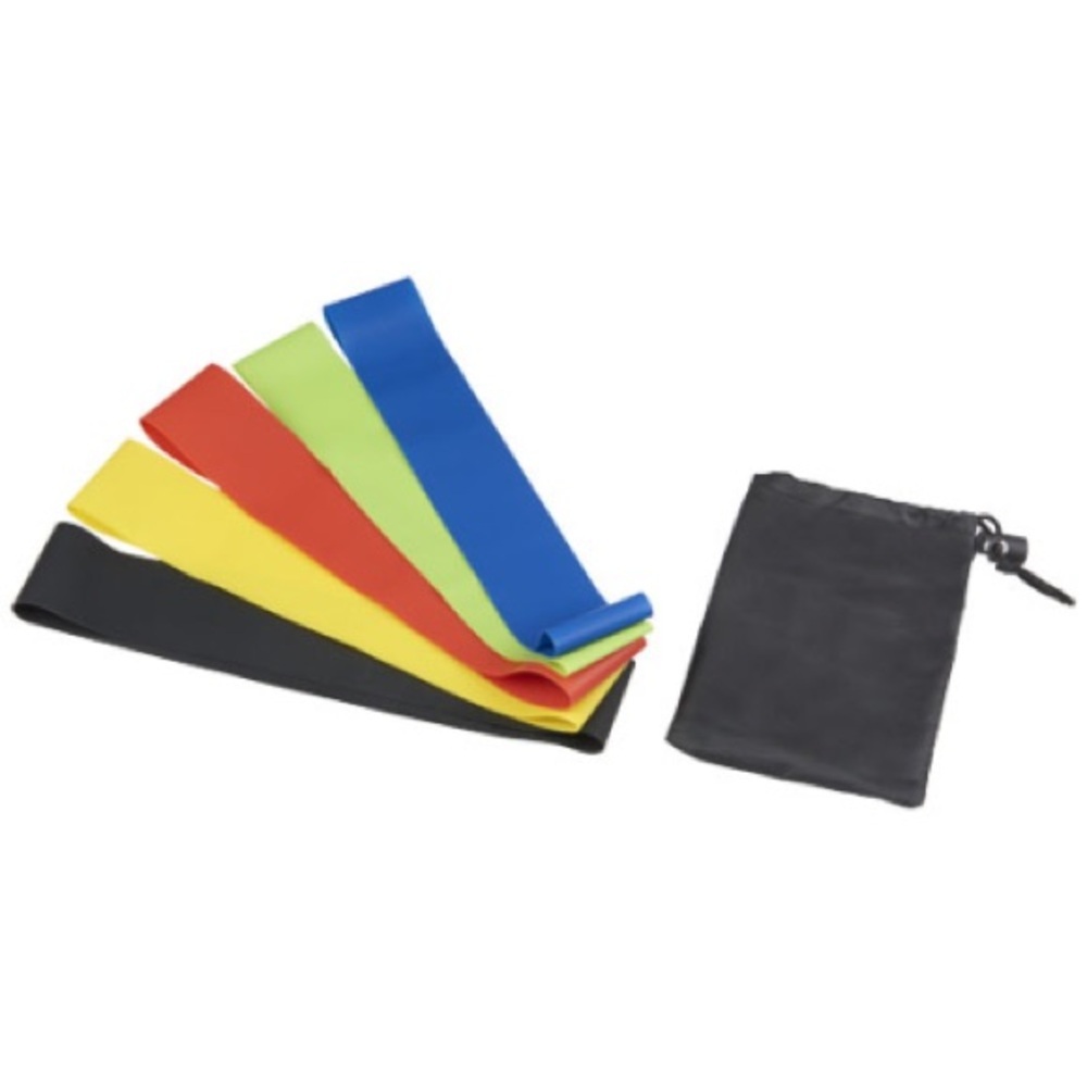 💛Exercice Workout Colorful 5 Resistance Bands Set with Pouch NWT stretching🔴